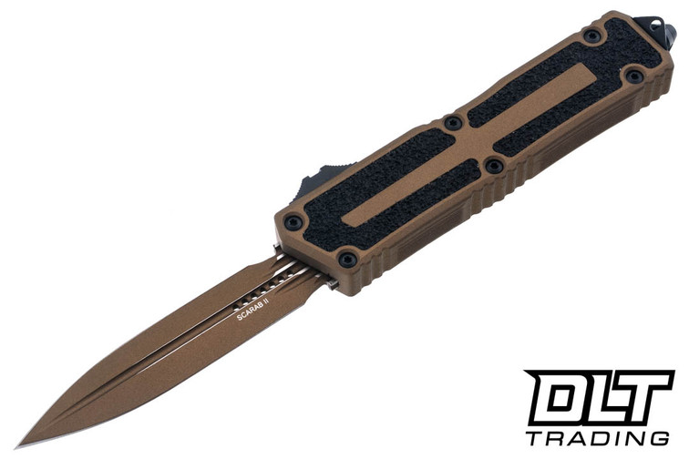 Microtech 1280-1UB-C19Z4 Scarab II Gen III D/E - Burnt Bronze