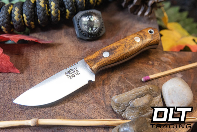 Bark River Micro Bravo CPM 154 Desert Ironwood Burl - Black Liners #2