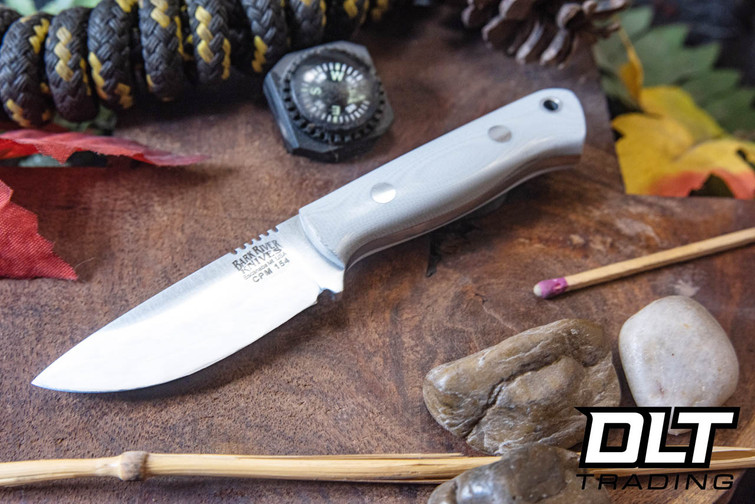 Bark River Micro Bravo CPM 154 Battleship Gray G-10