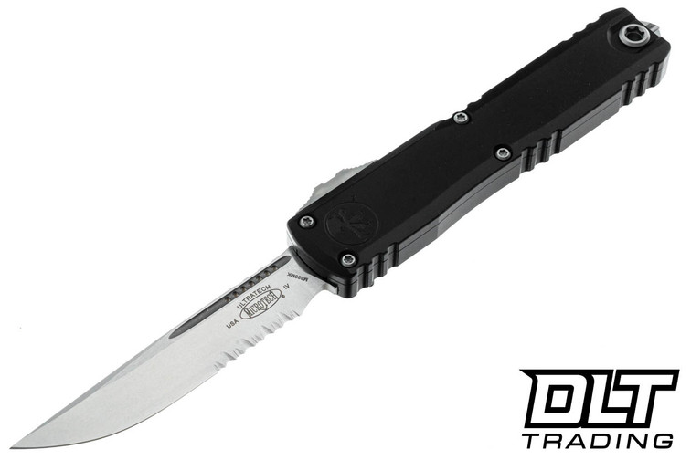 Microtech 11214-11 Ultratech S/E Gen IV - Black Handle - Stonewashed Blade