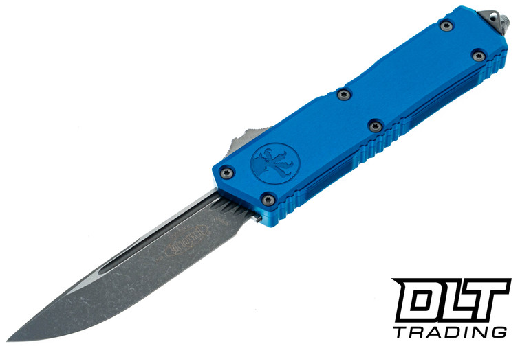 Microtech 1176-10APBL Scarab II S/E Gen III Executive - Blue Handle - Apocalyptic Blade