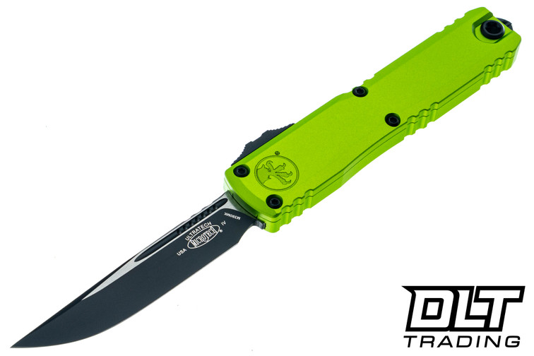 Microtech 11214-1NG Ultratech S/E Gen IV - Neon Green Handle - Black Blade