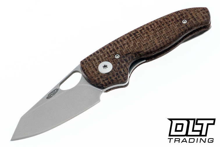 Three Rivers Manufacturing Holier Nerd MagnaCut - 3D Contoured - Burlap Micarta