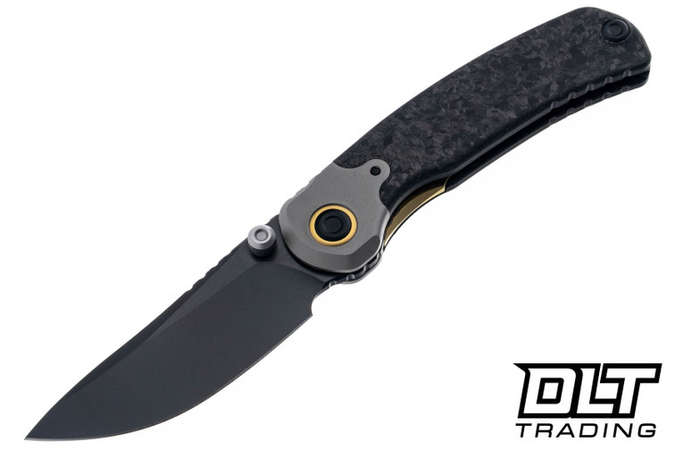 Kizer Pioneer - Titanium & Marble Carbon Fiber - Black 20CV Blade