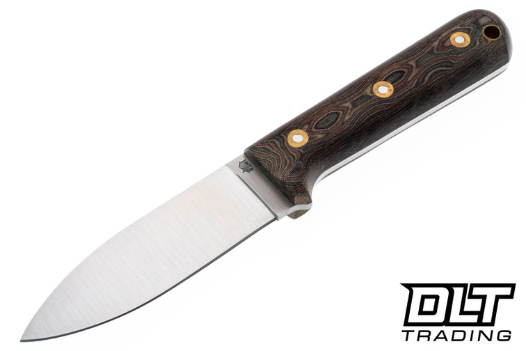LT Wright Genesis 3V - Flat Ground - Python Micarta - Matte Finish