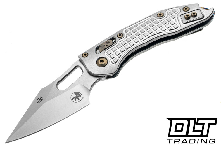 Microtech 169RL-10FRMS4 Stitch Ram-Lok - Frag Titanium - Stonewashed Blade - Flamed Accents - Marfione Select