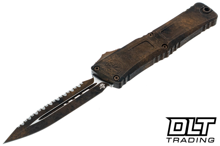 Microtech 1142-3PLOBS Combat Troodon Gen III D/E - Plague Outbreak Handle - Plague Outbreak Blade