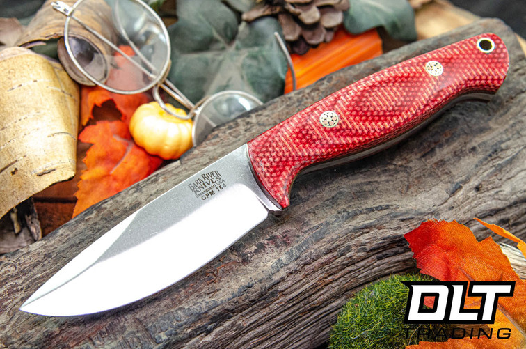 Bark River North Country EDC CPM-154 Firedog Canvas Micarta - Natural Liners - Mosaic Pins