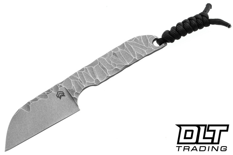 Level Up Custom Mini Squall Neck Knife - Nitro-V - Stonewash Rock Pattern