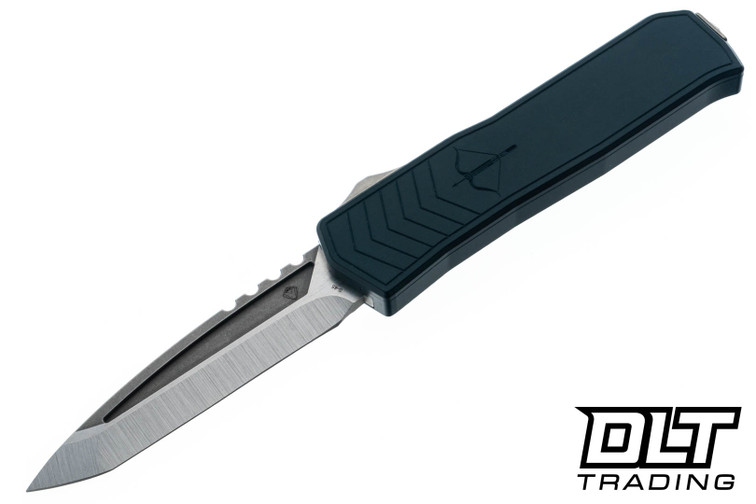 Medford Merc-1 OTF Praetorian Tanto - Tumbled S45VN - Blue Aluminum