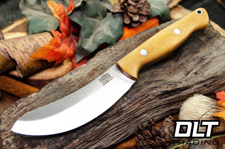 Bark River Fox River EXT-1 Skinner MagnaCut Natural Canvas Micarta