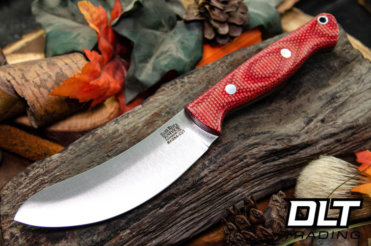 Bark River Fox River EXT-1 Skinner MagnaCut Firedog Canvas Micarta - Natural Liners