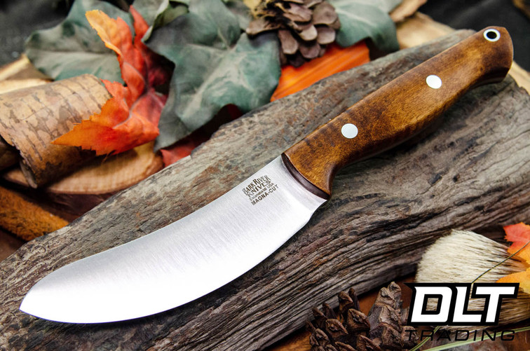 Bark River Fox River EXT-1 Skinner MagnaCut Dark Curly Maple - Red Liners #2