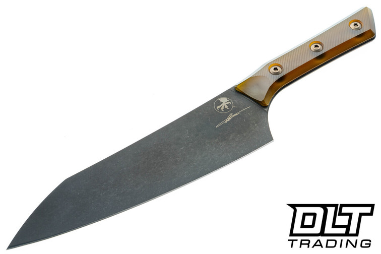 Microtech 8" Chef Knife - DLC Blade - Ultem Handle