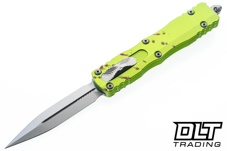 ●DeDoe Microtech 227-10Z Dirac Delta D/E - Zombie Tech Handle - Stonewash