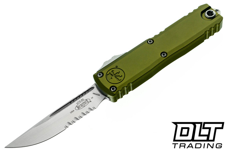Microtech 12314-11OD UTX-85 Gen IV S/E - OD Green Handle - Stonewash Blade