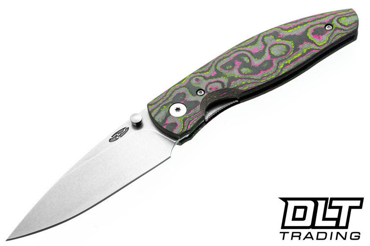Three Rivers Manufacturing Atom MagnaCut - Linerlock - 3D Contoured - Watermelon Sugar CamoCarbon