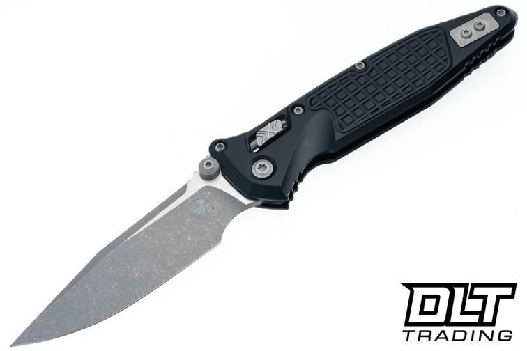 Microtech 160RL-10APFR SOCOM Elite Ram-Lok - Black Frag Pattern Handle - Apocalyptic Blade