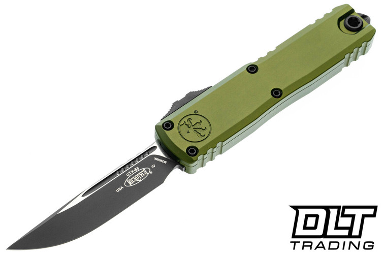 Microtech 12314-1OD UTX-85 Gen IV - OD Green Handle - Black Blade