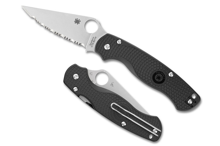 Spyderco Paramilitary 2 Lightweight - Black FRN - Fully Serrated