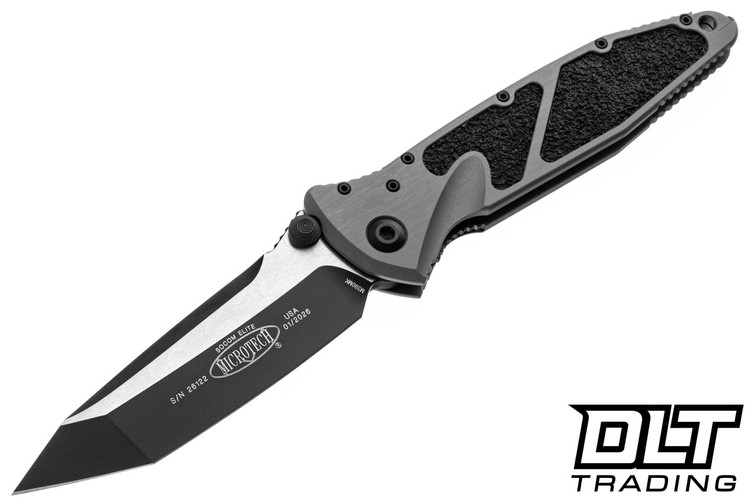 Microtech 161-1NC Socom Elite T/E - Natural Clear Handle - Black Blade