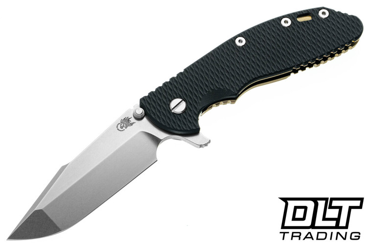 Hinderer XM-24 Harpoon Spanto S45VN - Bronze Anodized Titanium - Stonewashed Blade - Black G-10