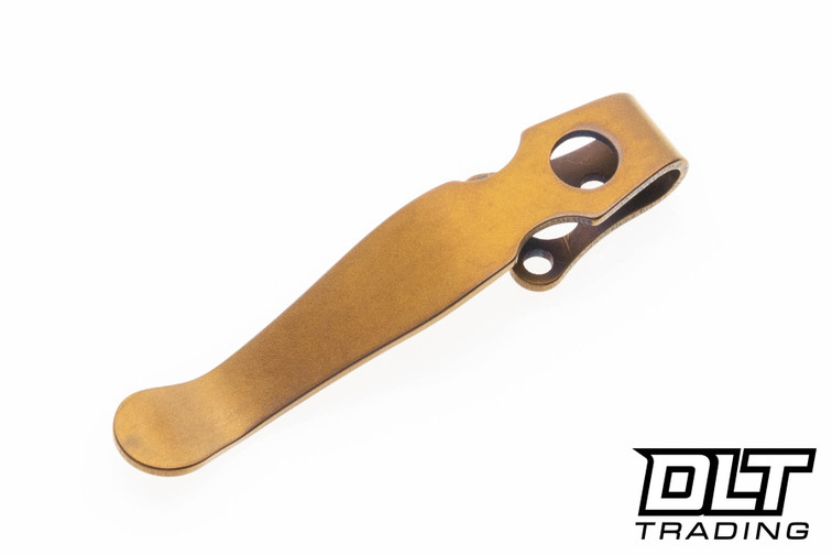 Lynch Northwest Spyderco Shaman Bodacious Clip - Bronze Anodized Titanium