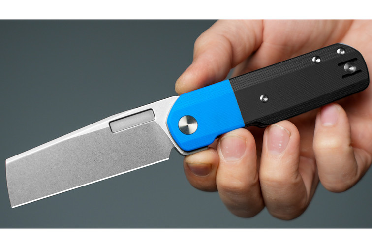 Vero Engineering Avid 2 - Blue & Black G-10 - Stonewash S45VN Blade