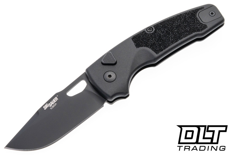 Hogue SIG K365A 2.75" MagnaCut - Black Polymer Handle - Black Cerakote Clip Point Blade