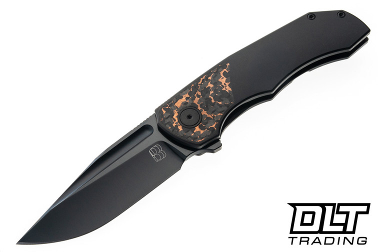 BergBlades TiCK - Black DLC Titanium - Snakeskin Copper FatCarbon