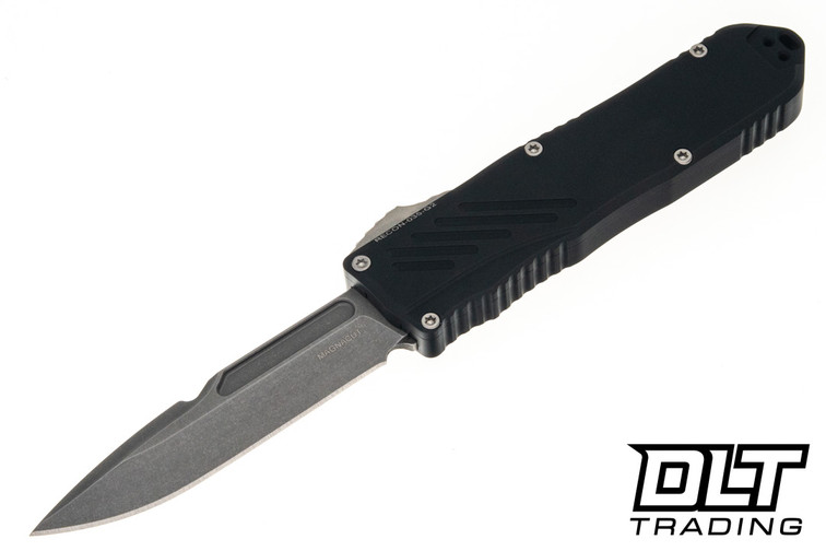 Guardian Tactical Recon-035-G2 - Stonewash MagnaCut Blade - Black Aluminum Handle