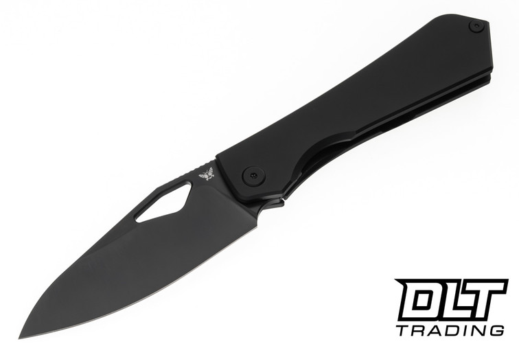 Flytanium Theory - Black DLC Titanium - DLC 20CV Drop Point Blade