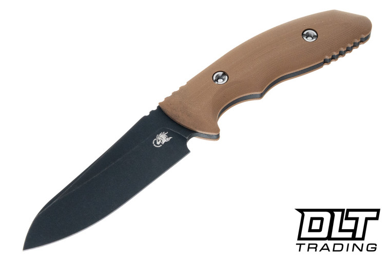 Hinderer Flashpoint Sheepsfoot MagnaCut - Battle Black DLC Blade - Coyote G-10