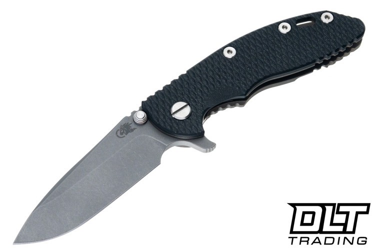 Hinderer 3.25" XM-18 S45VN Spearpoint - Battle Bronze Anodized Titanium - Working Finish Blade - Black G-10