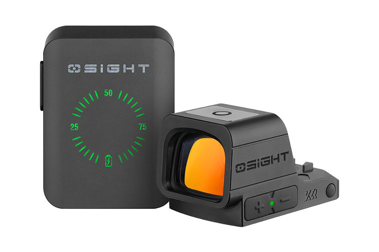 Osight XR Enclosed Red Dot Sight with Ruggedized Miniature Reflex Footprint and 2/6+32 MOA Multi-Reticle System - Red Circle-Dot- Black