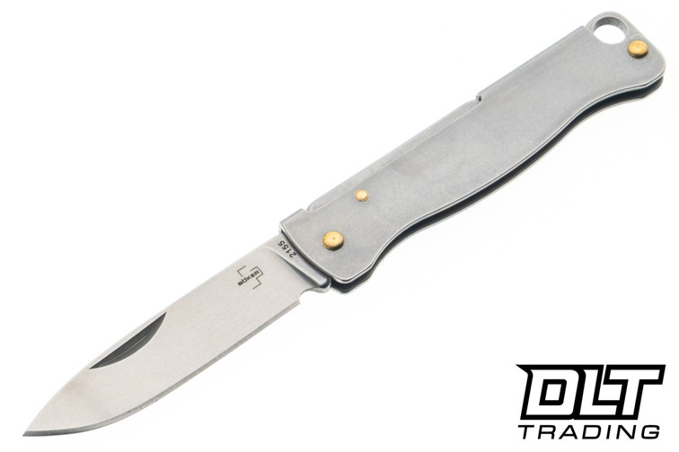 Boker Atlas Mini - Stainless Stell - Stonewash 12C27 Blade