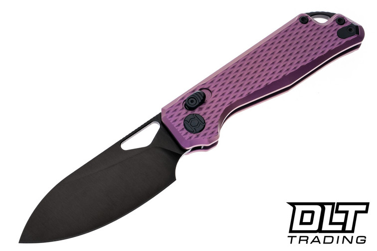 Kunwu Pulsar - Purple Diamond Texture Titanium - DLC Elmax Blade