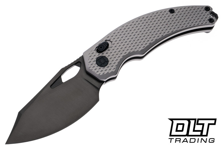 Kunwu X Padre - Grey Bead Blast Diamond Texture Titanium - Satin DLC Elmax Blade