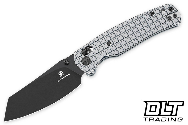 Bestechman Cicada's Wing B-Lock - Mirror Polished Frag Stainless Steel - Black PVD Blade