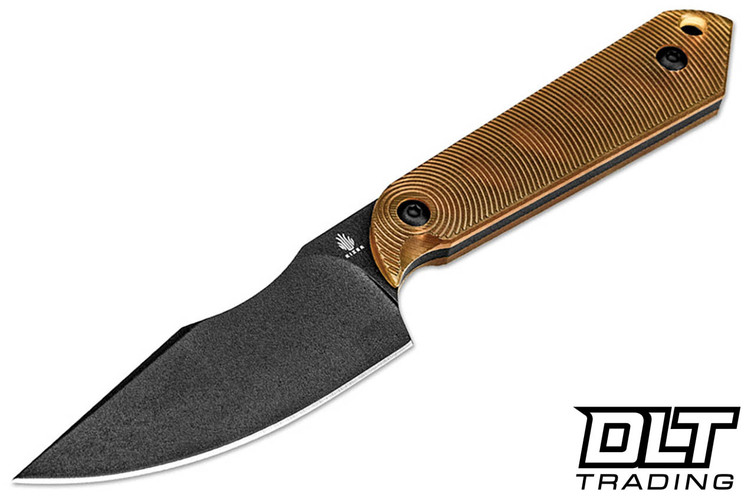 Kizer Harpoon Mini Fixed Blade - PEI Handle - Black Coated 3V Blade