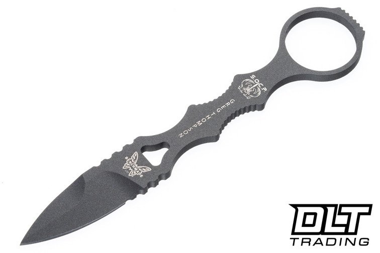 Benchmade SOCP Mini Dagger 177GY - Tungsten Cerakote - Tan Sheath