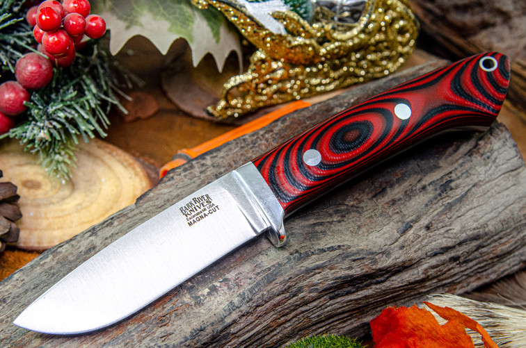 Blade Raid Classic Drop Point Hunter LT MagnaCut Red & Black G-10