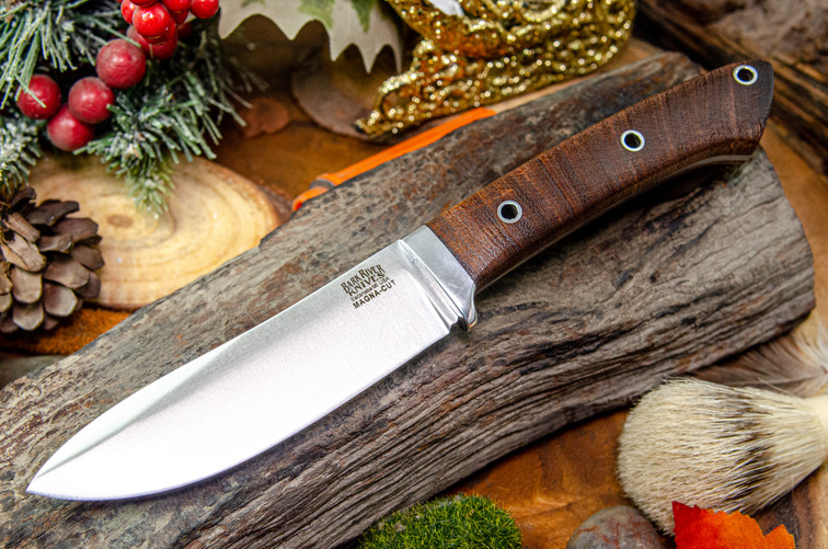 Blade Raid Classic Semi Skinner MagnaCut Curly Koa - Hollow Pins