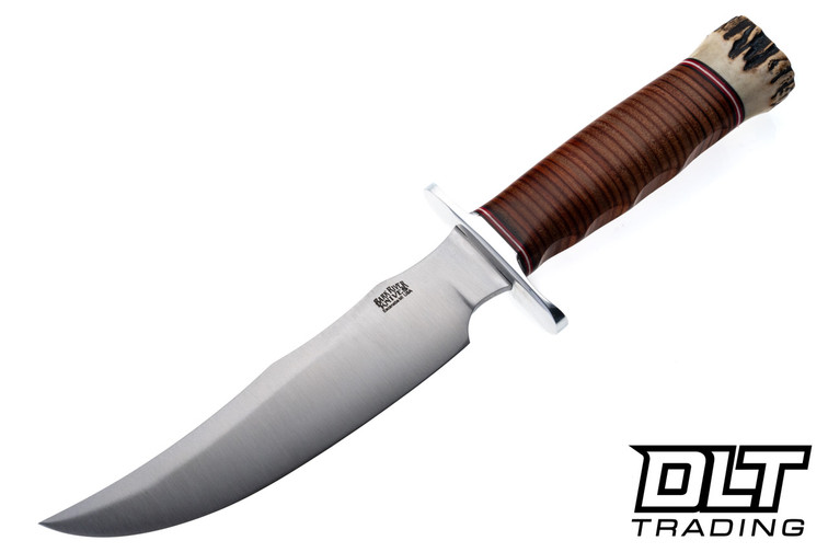 Blade Raid Custom 2025 A2 Stacked Leather - Stag Pommel #1