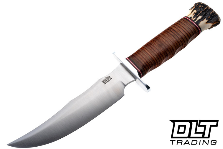 Blade Raid Custom 2025 A2 Stacked Leather - Stag Pommel #2