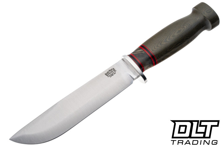 Blade Raid Custom Quartermaster 3V Green Linen Micarta - Maple Burl Spacer