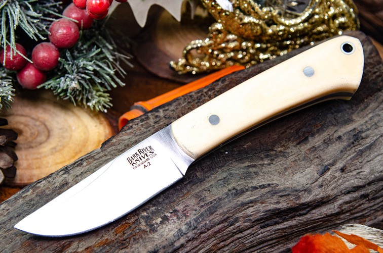 Blade Raid Woodland Special A2 Antique Bone Linen Micarta - DLT