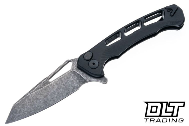 Dead Reckon Ridgeback Integral Vertebrae - Dark Stonewashed MagnaCut - Reverse Tanto - Black Aluminum