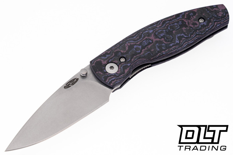 Three Rivers Manufacturing Neutron 2 MagnaCut - Linerlock - 3D Contoured Smooth - Purple Haze FatCarbon