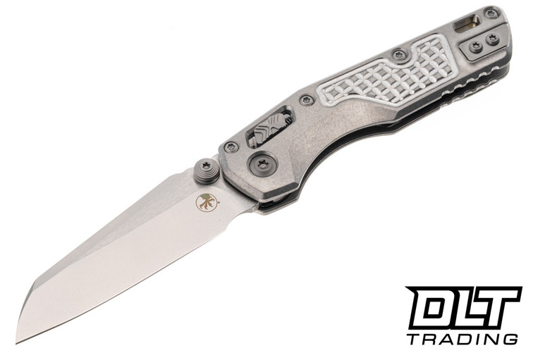 Microtech 210M-10FRMS2 MSI Mini Ram-Lok - Stonewash Frag Titanium - Bronze Accents - Stonewash Blade - Marfione Select